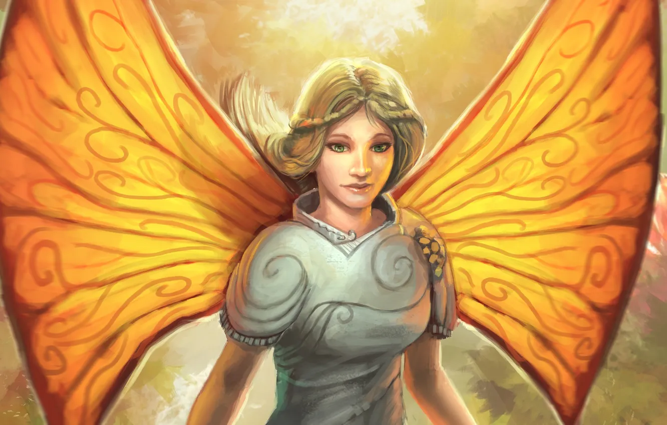 Photo wallpaper girl, wings, fairy, fantasy, art
