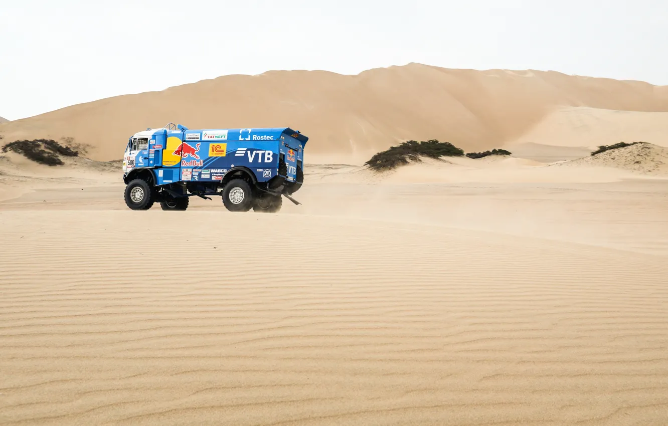 Wallpaper Sand Sport Truck Race Master Russia Red Bull