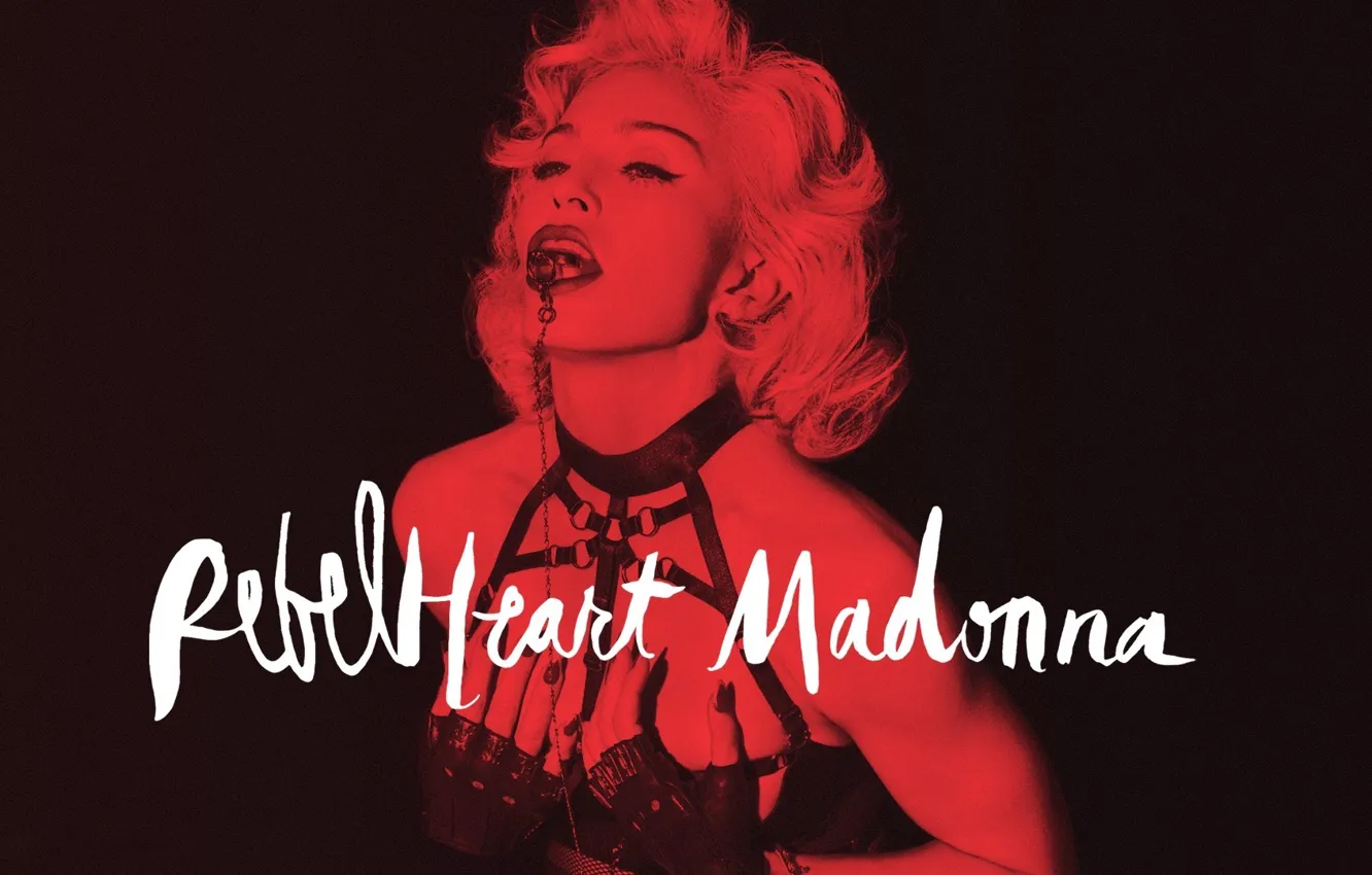 Photo wallpaper red, sexy, heart, Madonna, rebel, rebel heart, alas, mert
