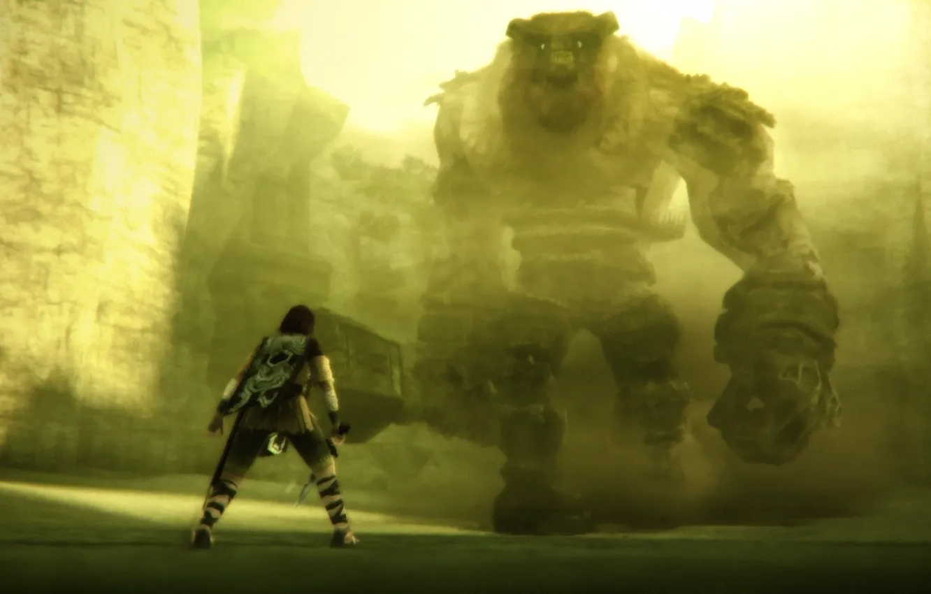 Photo wallpaper Giant, Shadow Of The Colossus, Wander, Shadow of the Colossus, Colossus, Vander