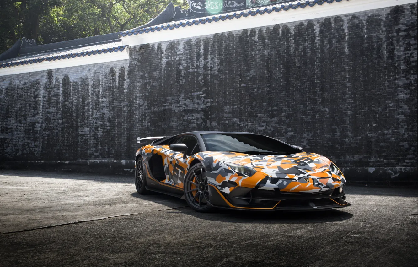 Photo wallpaper Hong Kong, Aventador, LP770-4 SVJ 63