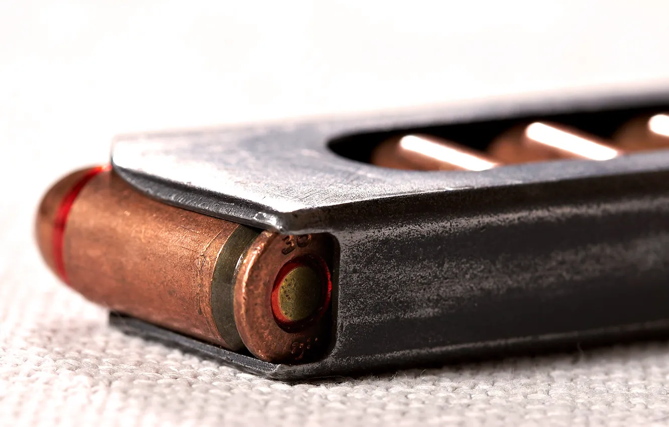 Photo wallpaper macro, cartridges, shop, caliber