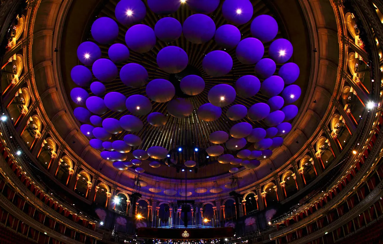Photo wallpaper England, London, hall, Royal Albert Hall, acoustic sound panels