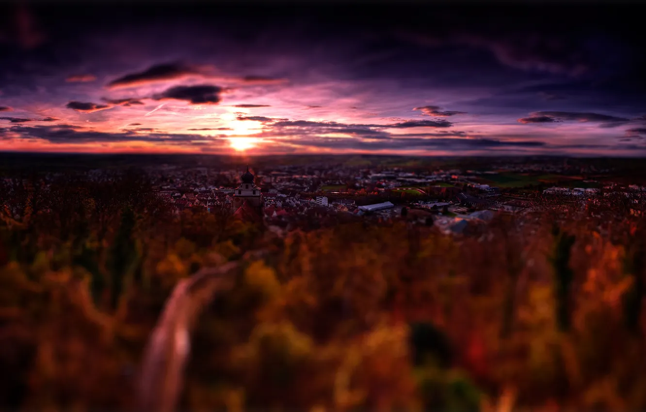 Photo wallpaper the sky, sunset, the city, photo, background, Wallpaper, street, home