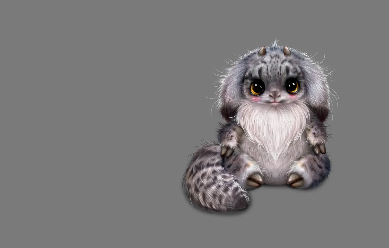 Photo wallpaper fiction, art, Milota, children's, pet, by Nefantano