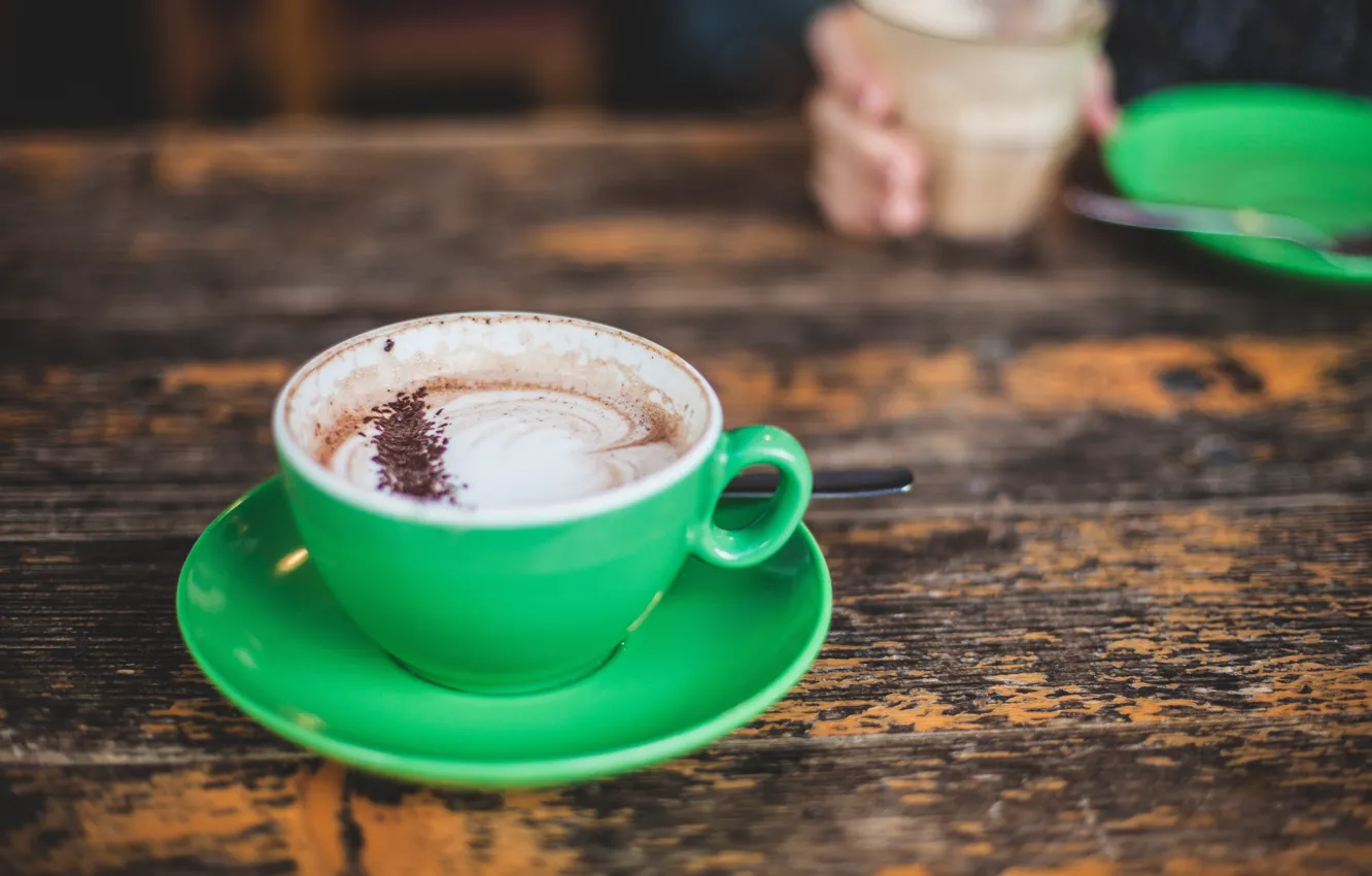 Photo wallpaper table, coffee, Cup, drink