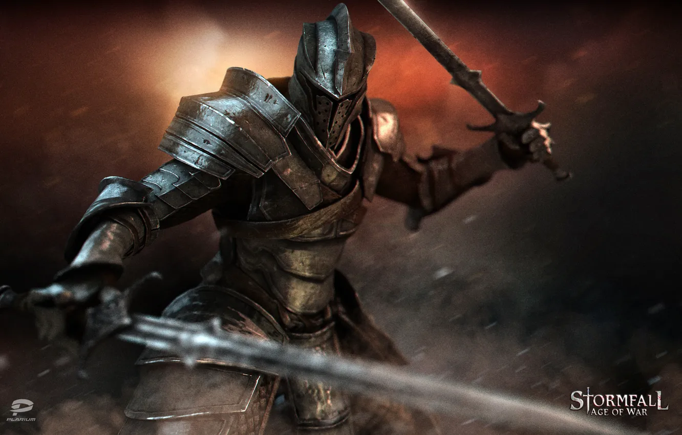 Photo wallpaper sword, game, armor, ken, blade, warrior, pearls, Storm case