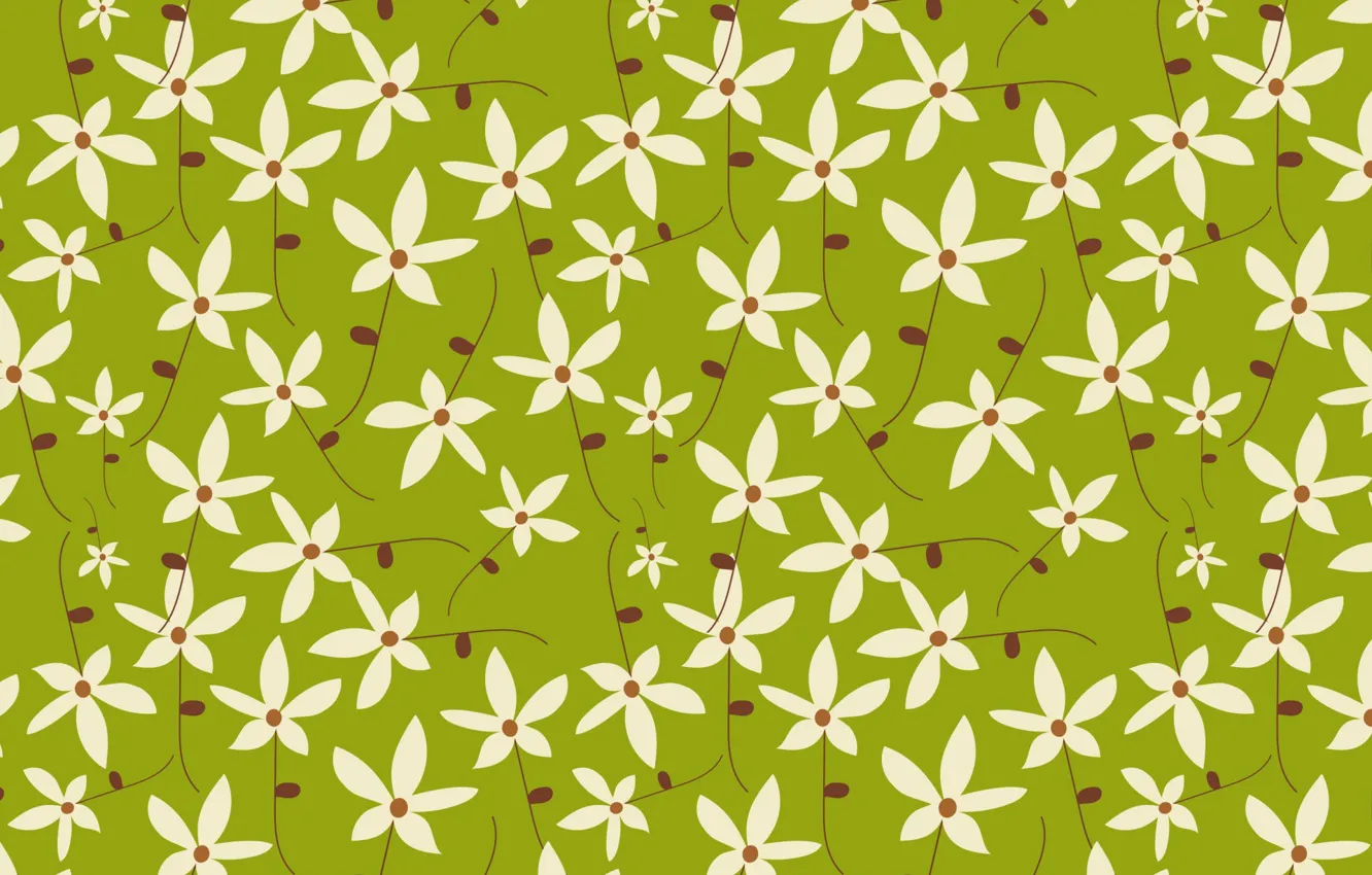 Photo wallpaper flowers, green, background, texture, flowe