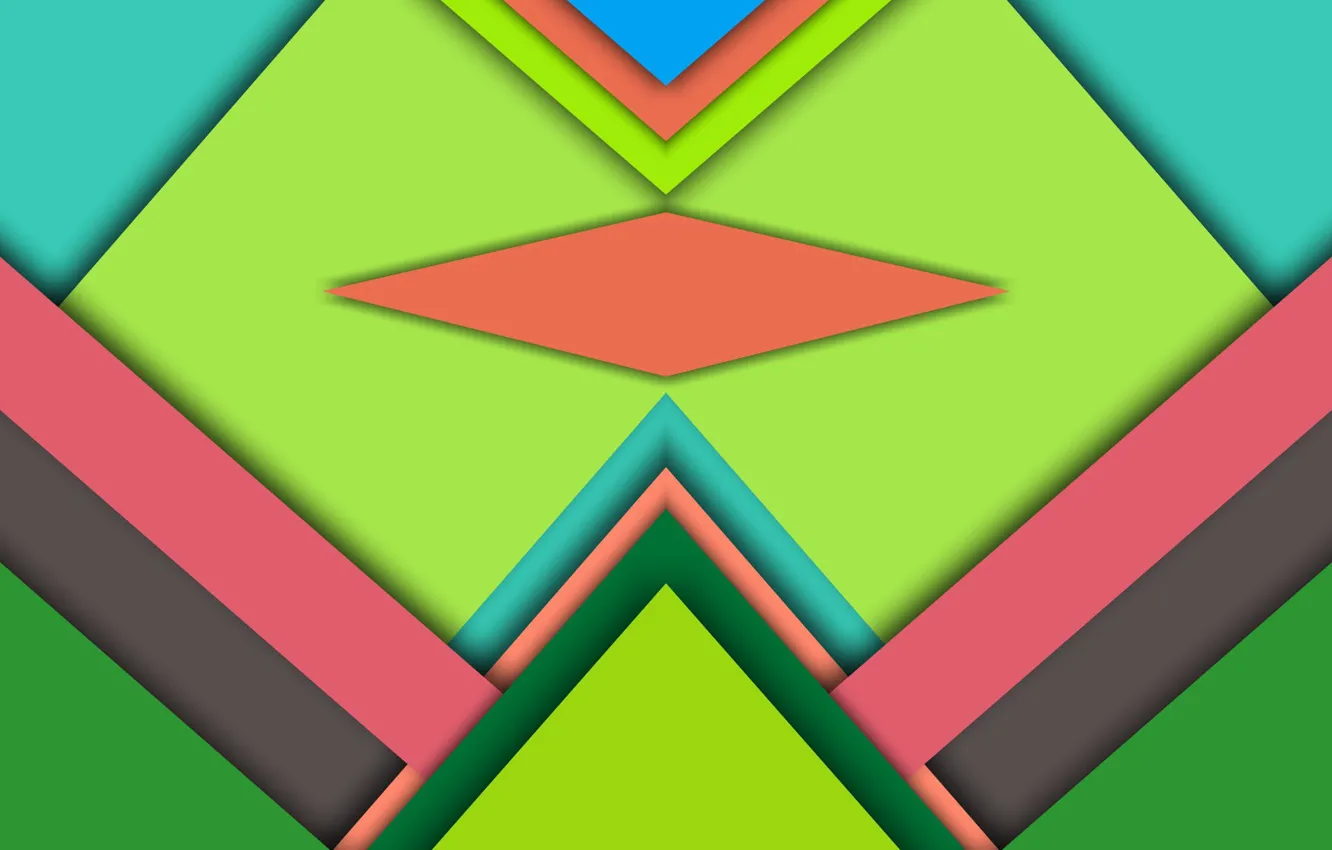 Photo wallpaper figure, triangle, diamonds, layer