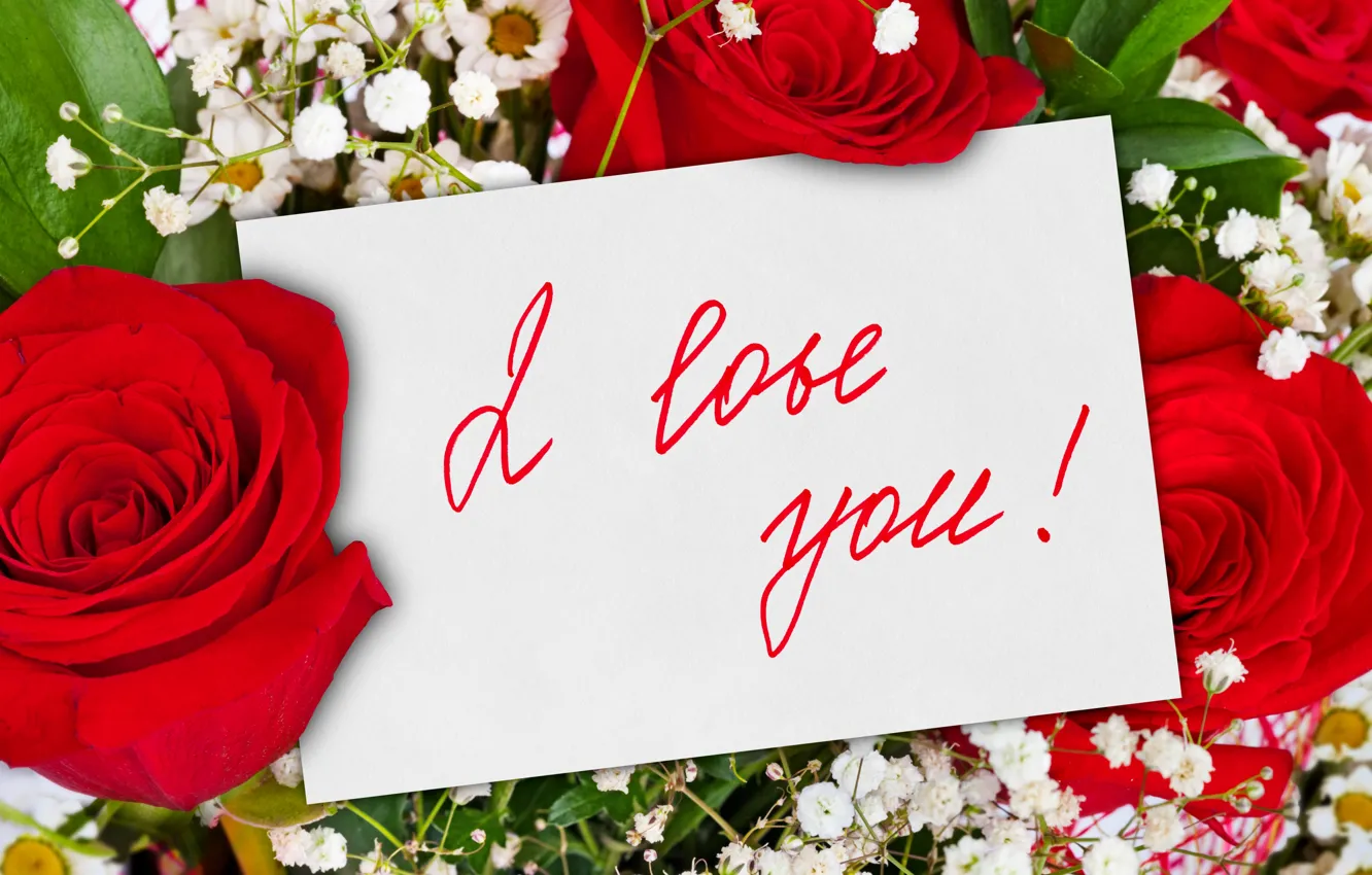 Photo wallpaper flowers, romance, roses, bouquet, rose, flower, i love you, flowers