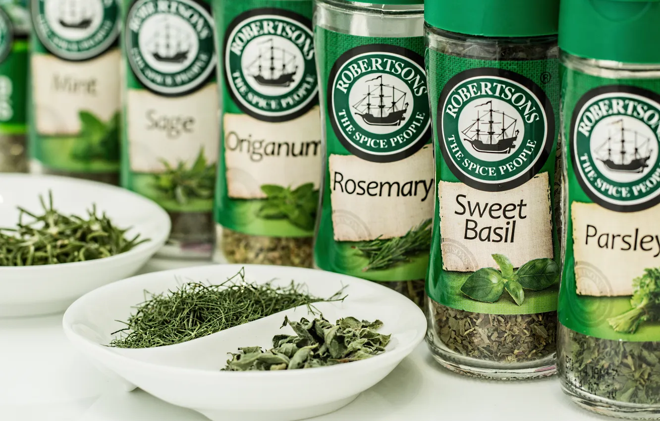 Photo wallpaper sweet, spice, parsley, rosemary, Basil, Oregano, Pice