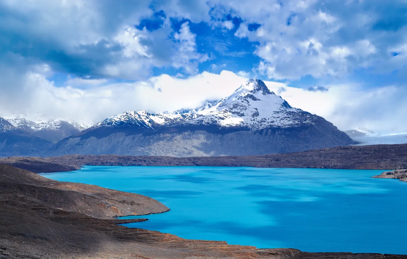 Photo wallpaper the sky, water, landscape, mountains, beauty, Argentina, South America