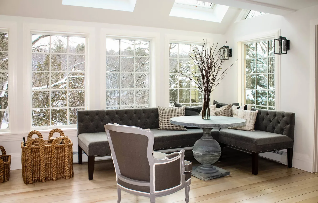 Photo wallpaper design, style, room, interior, living room, cozy