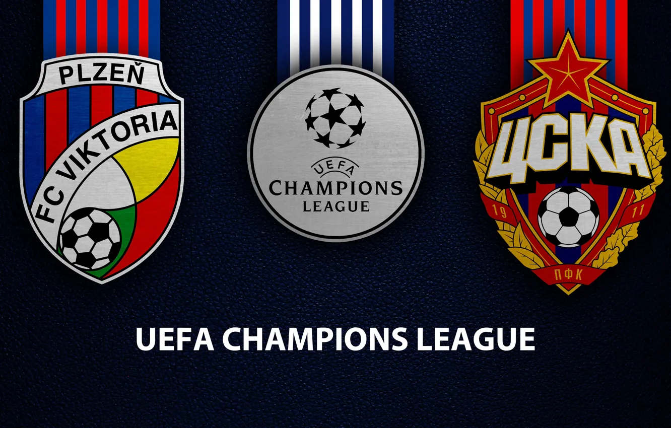 Photo wallpaper wallpaper, sport, logo, football, UEFA Champions League, Viktoria Plzen, CSKA Moscow, Viktoria Plzen vs CSKA …