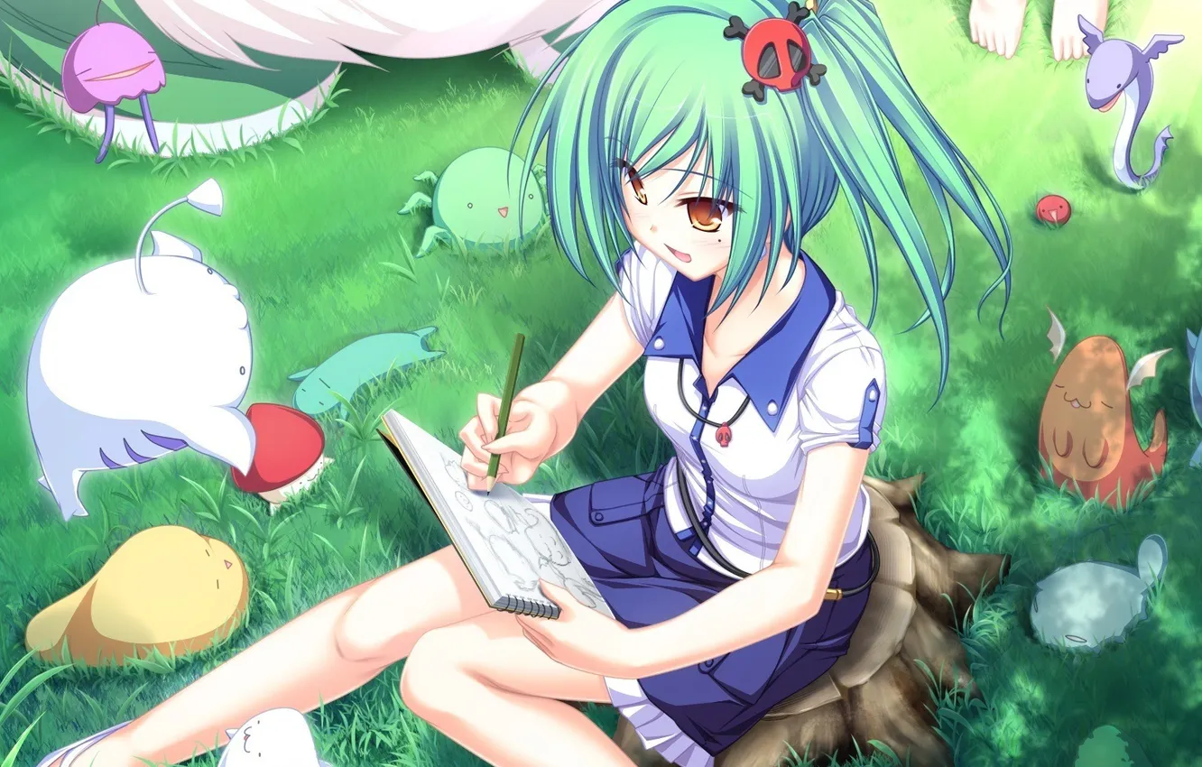 Photo wallpaper summer, anime, girl, artist