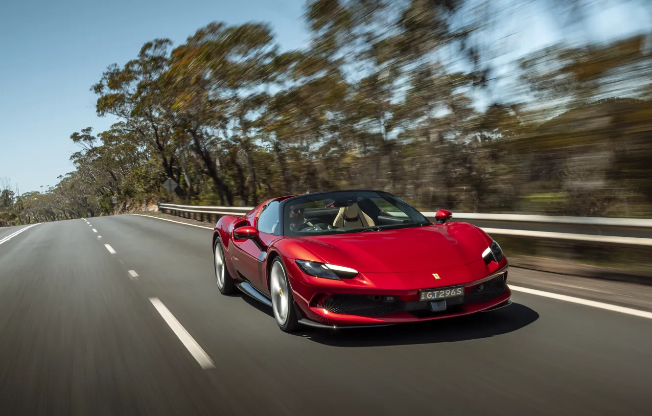 Photo wallpaper Ferrari, 296, Ferrari 296 GTS