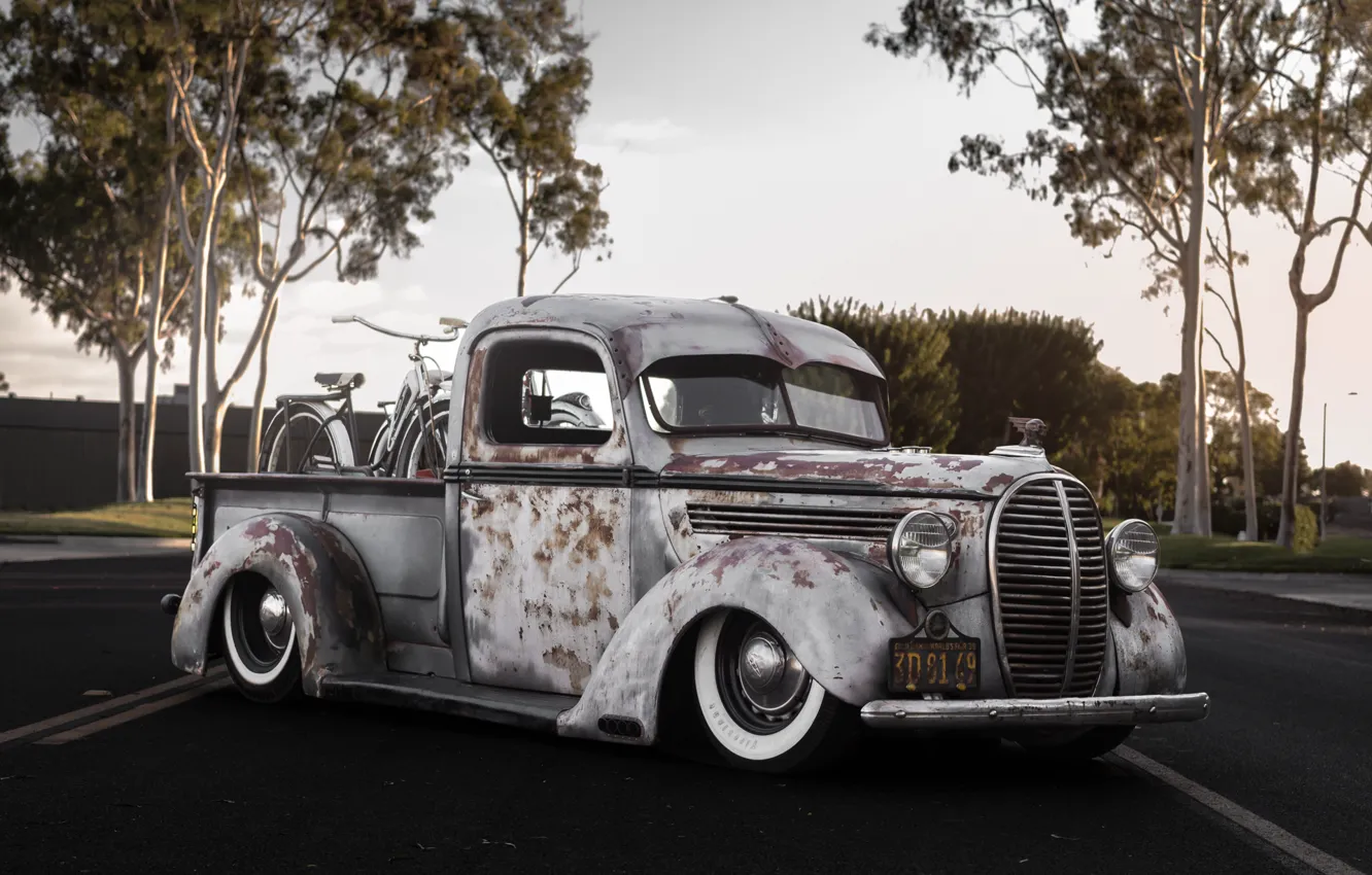 Photo wallpaper Ford, retro, old, Bagged