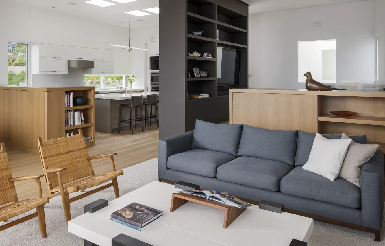 Photo wallpaper design, style, interior, kitchen, San Francisco, San Francisco, living room, by CCS Architecture