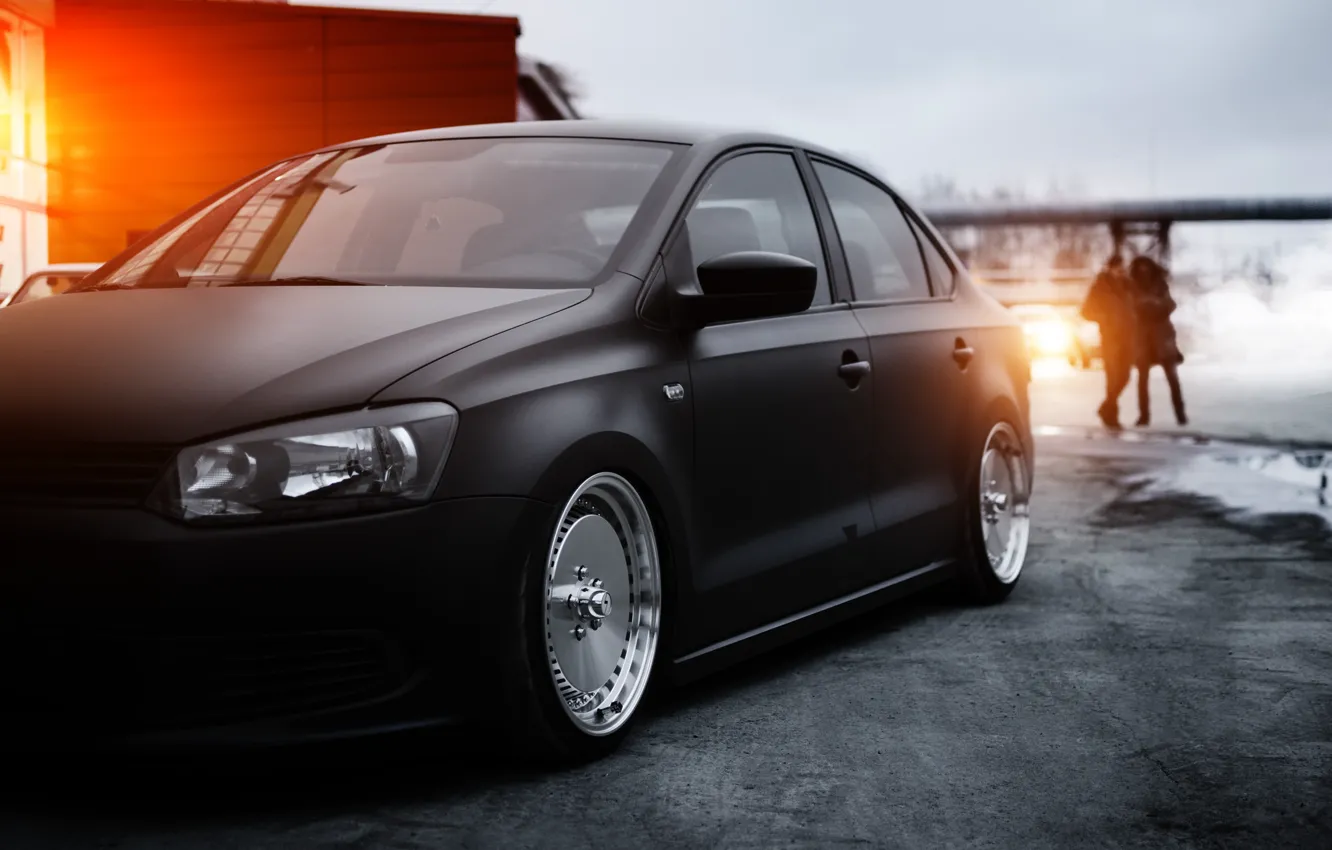 Wallpaper volkswagen, polo, stance, bagged, pneuma, ekaterinburg ...