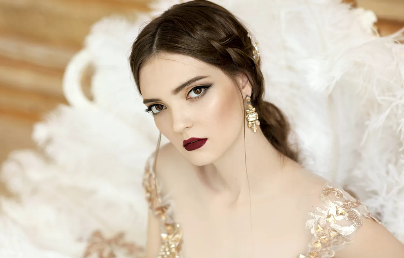 Photo wallpaper look, girl, portrait, Vlad, Svetlana Boynovich