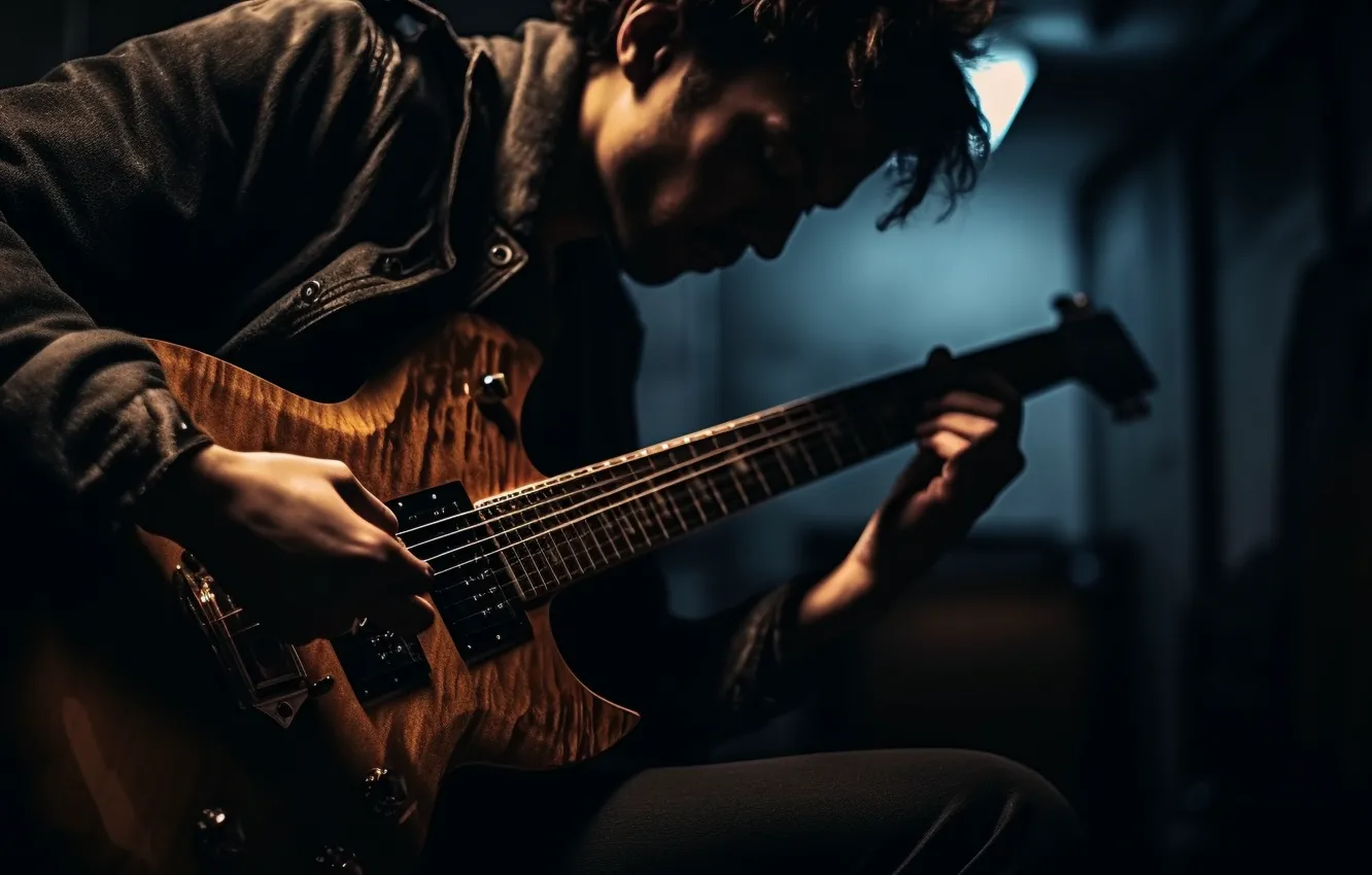 Photo wallpaper music, musical instrument, digital art, AI art, The Art of Artificial Intelligence, neural network