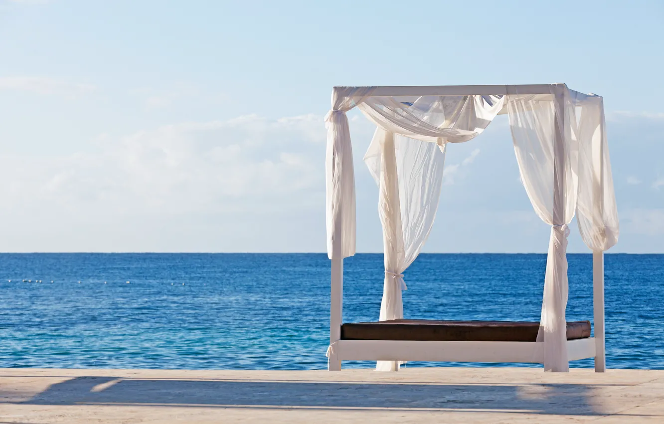 Photo wallpaper sea, beach, summer, stay, Berezka