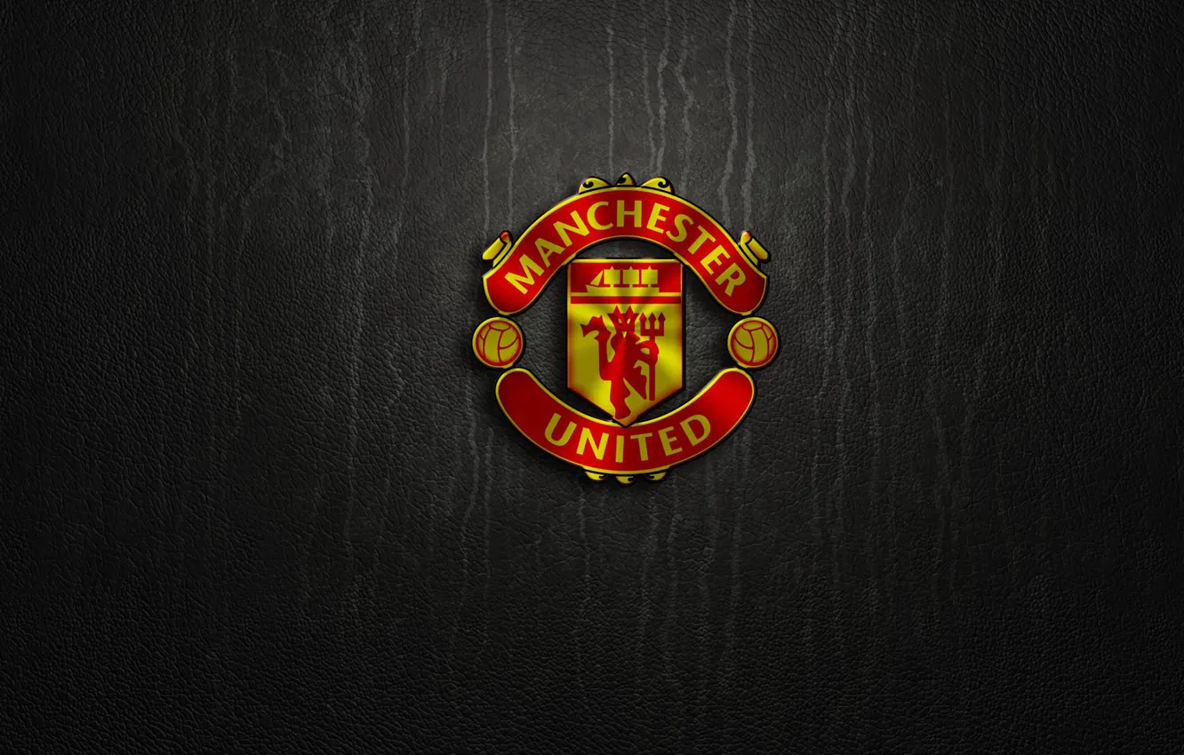 Photo wallpaper wallpaper, logo, football, Manchester United, Sport