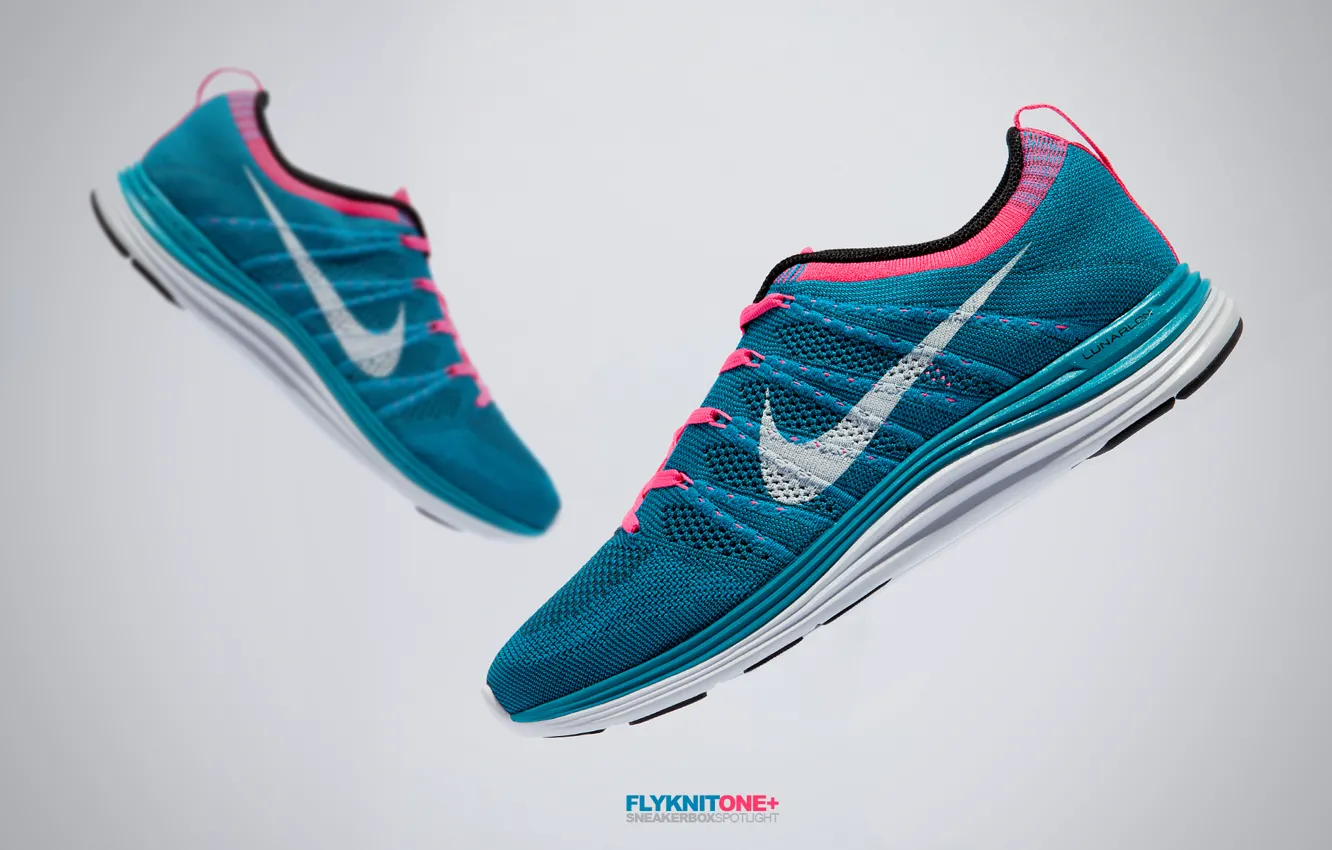 Photo wallpaper sport, shoes, Nike, Lunar, Flyknit One+, running shoes