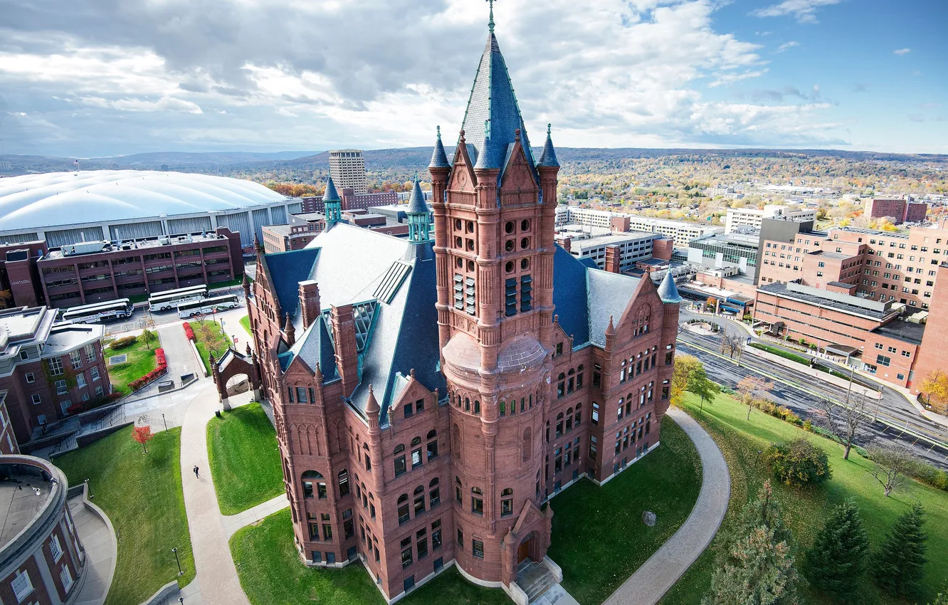Photo wallpaper home, USA, University, the state of new York, Syracuse
