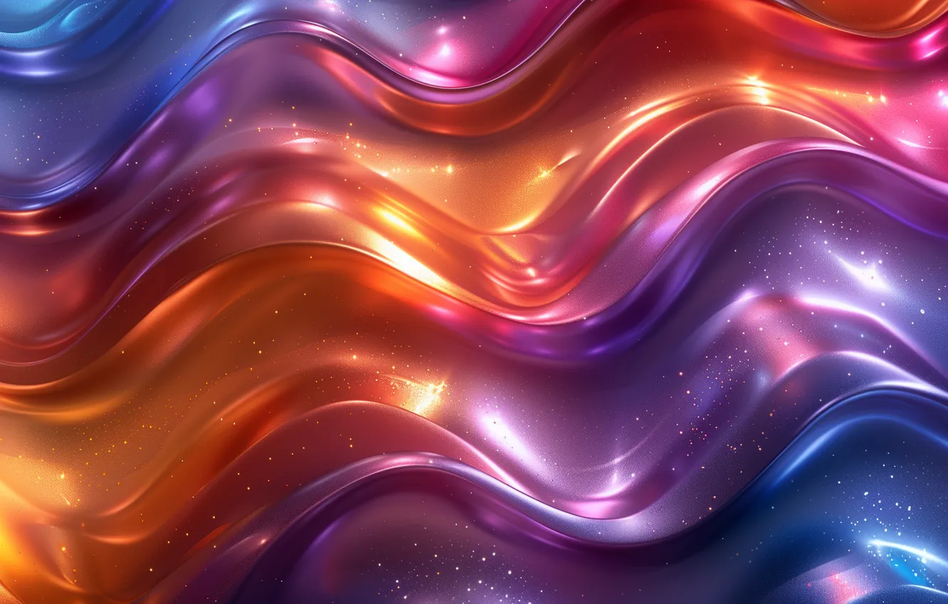 Photo wallpaper line, orange, abstraction, lights, lilac, abstract background, AI art, neural network