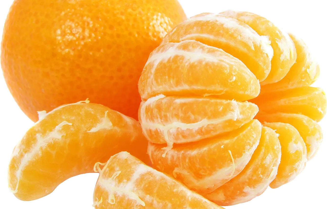 Photo wallpaper macro, orange, citrus, slices