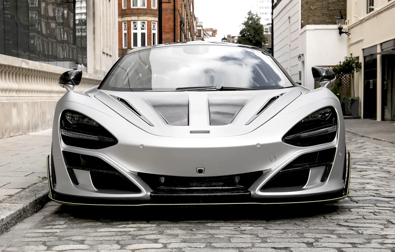 Photo wallpaper McLaren, supercar, front view, 2018, Mansory, First Edition, 720S