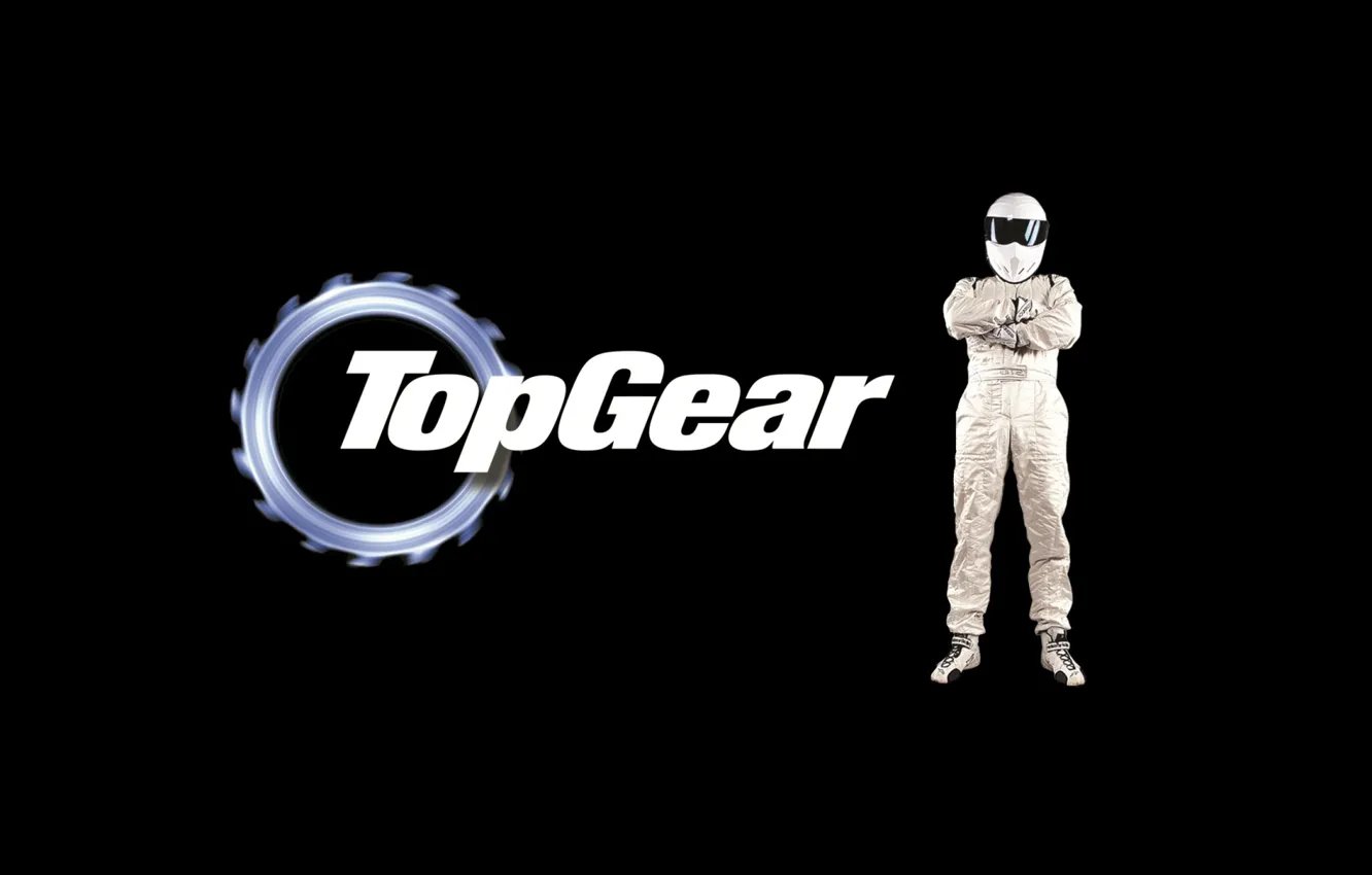 Photo wallpaper background, the inscription, Top Gear, gear, racer, The Stig, The Stig, the best TV show
