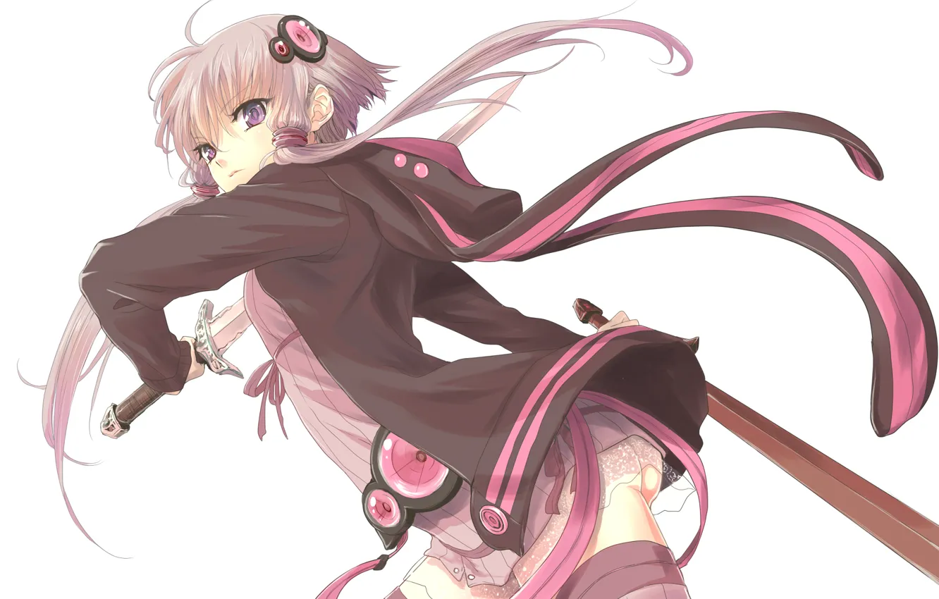 Photo wallpaper look, girl, weapons, art, Suzuki-up