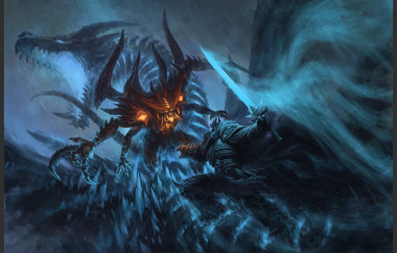 Photo wallpaper Lich King, Blizzard, diablo, warcraft, arthas, Heroes of the Storm