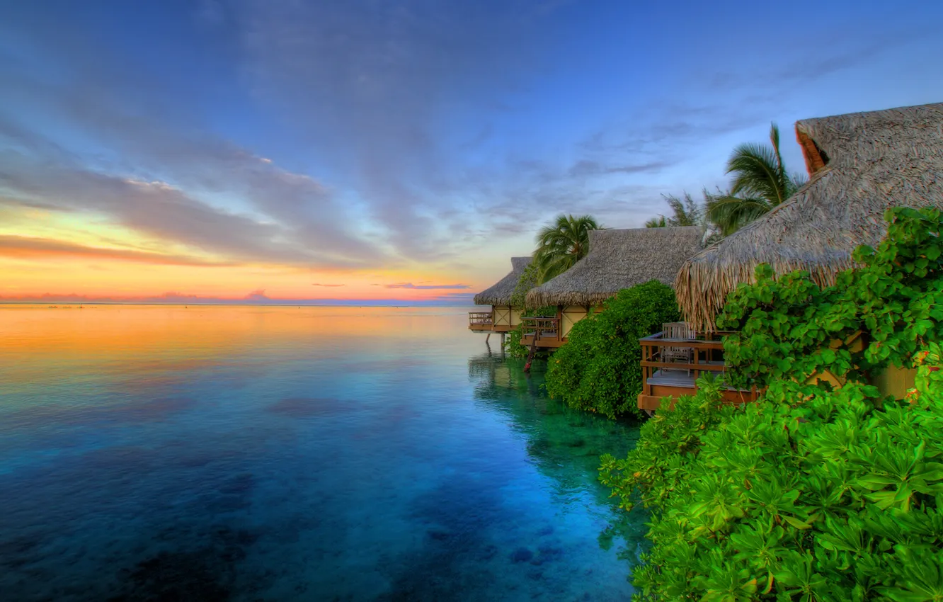 Photo wallpaper landscape, nature, island