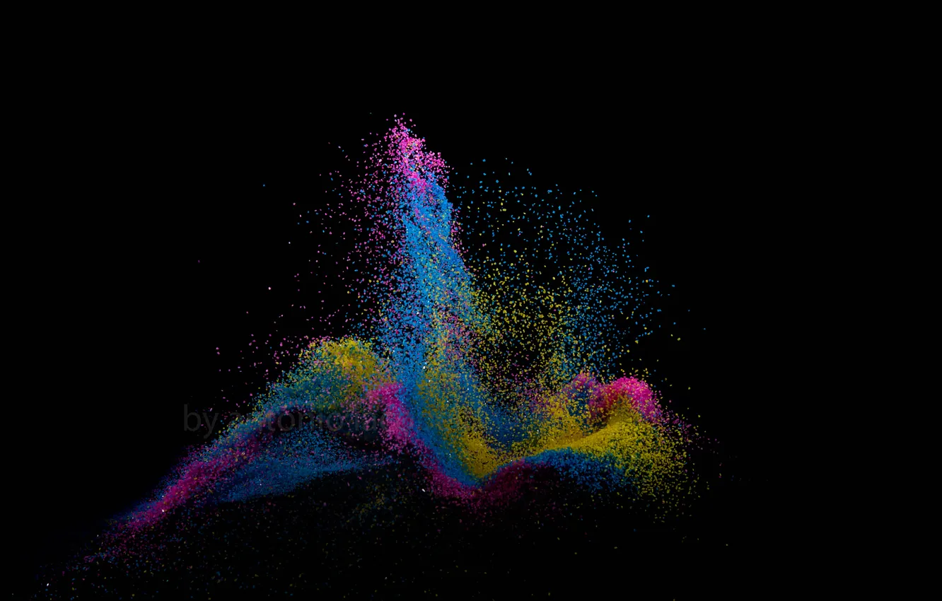 Photo wallpaper squirt, background, paint, the volume