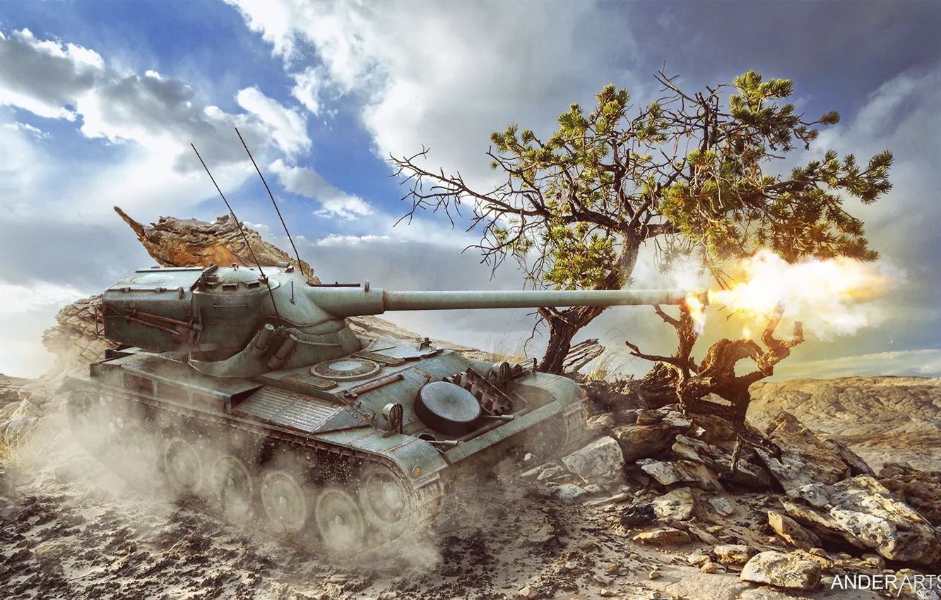 Photo wallpaper Wallpaper, WoT, World of Tanks, 1390, 1375, tank 1390