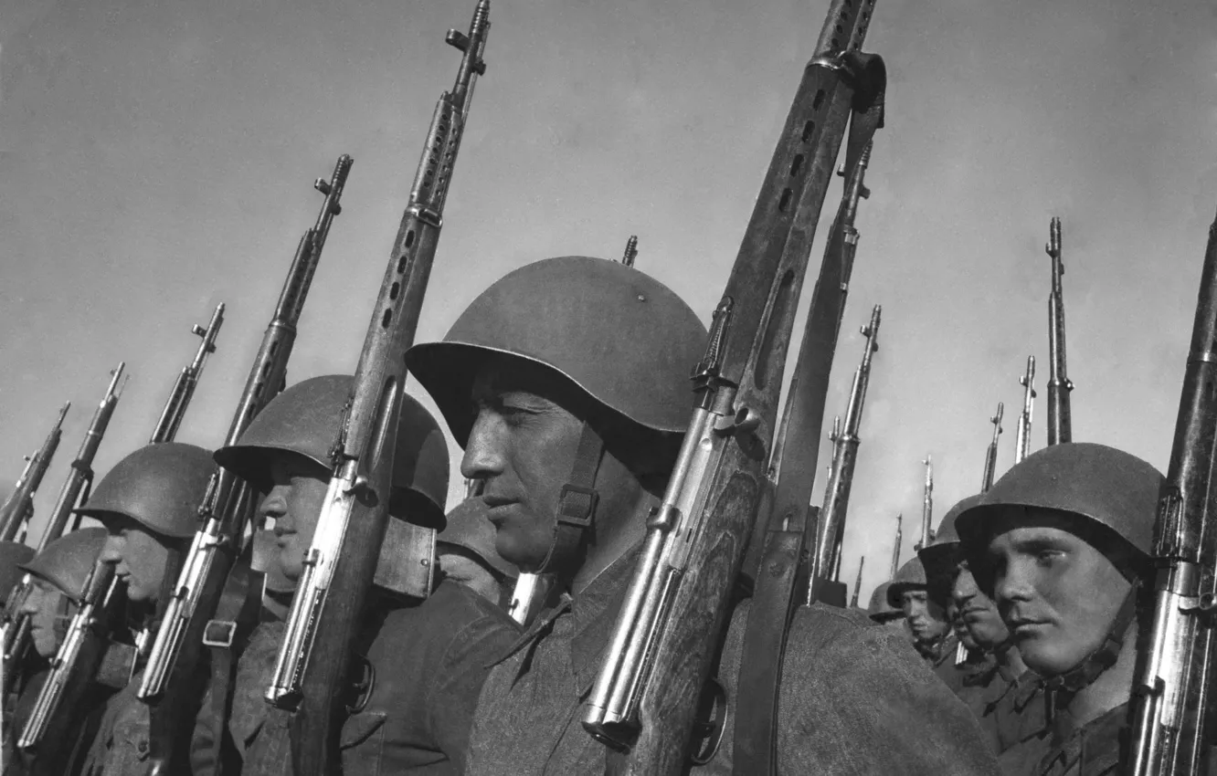 Photo wallpaper Stroy, The great Patriotic war, Soviet soldiers, archive, military photos