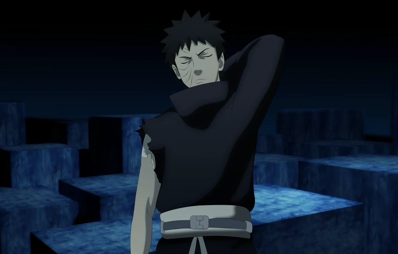 Photo wallpaper Naruto, art, upholstered Uchiha, Camuy