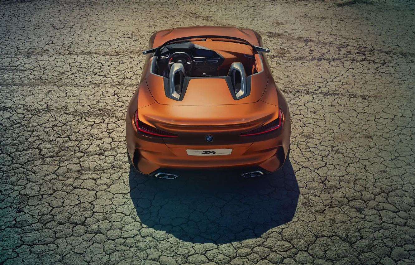Photo wallpaper BMW, dry land, Roadster, 2017, Z4 Concept