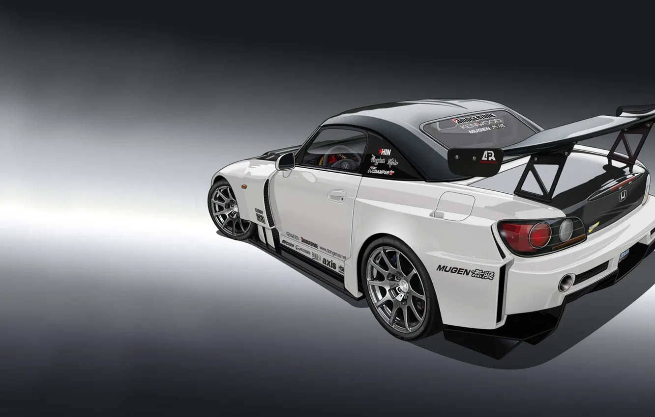 Photo wallpaper graphics, art, Honda, S2000, widebody, dangeruss, sports car