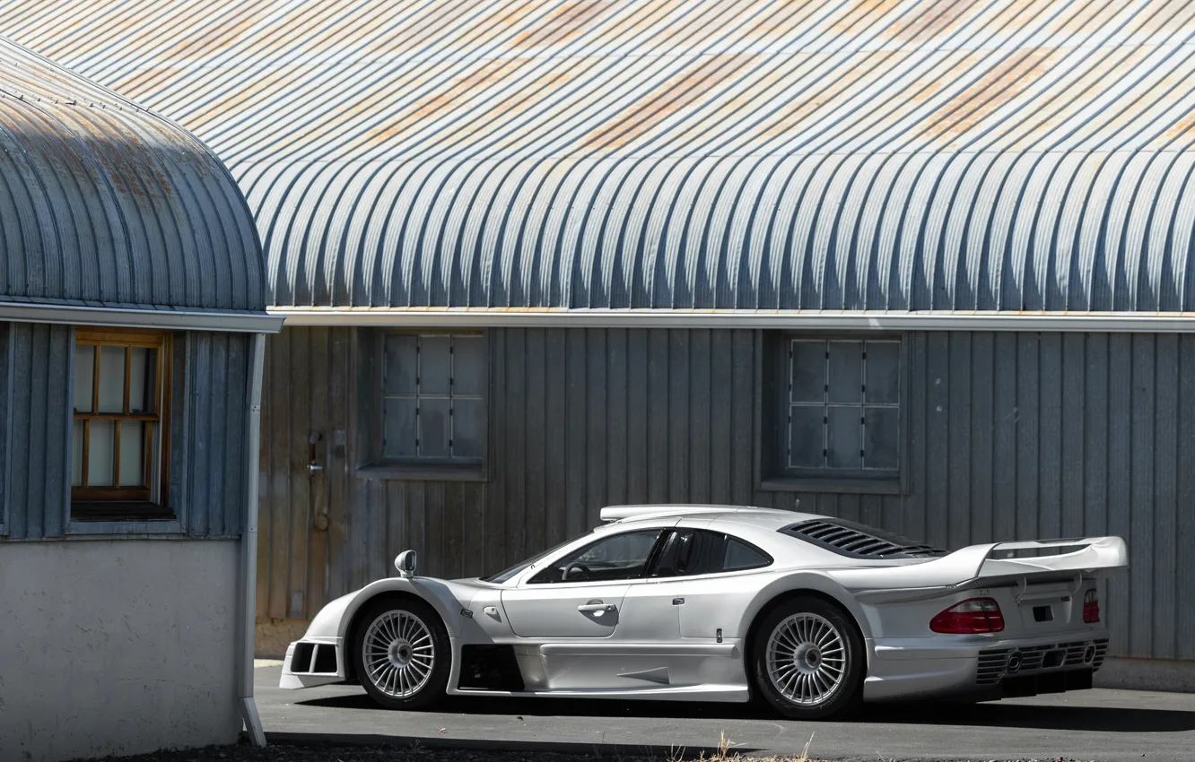 Photo wallpaper Mercedes-Benz, Silver, AMG CLK GTR