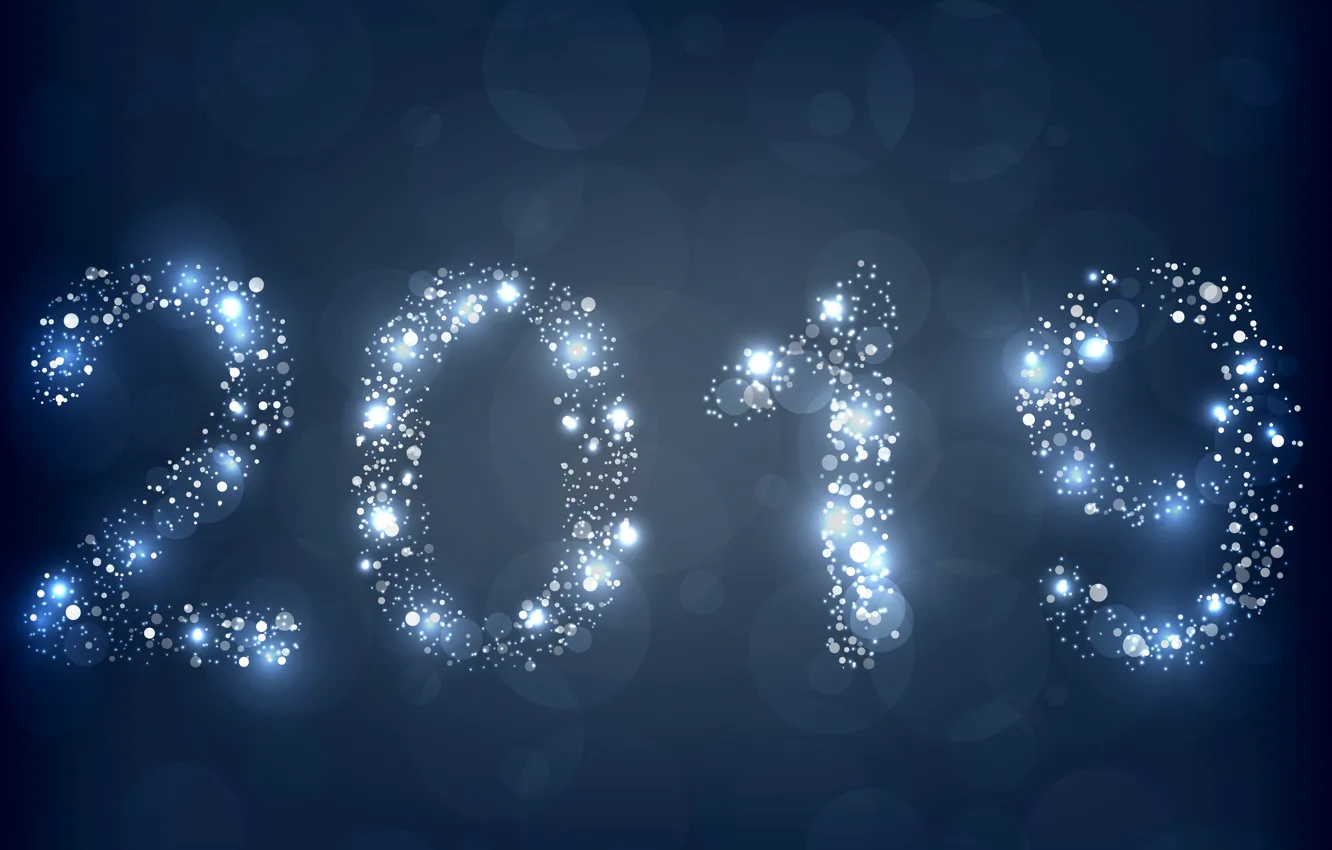 Photo wallpaper new year, salute, figures, background, New Year, fireworks, Happy, sparkle