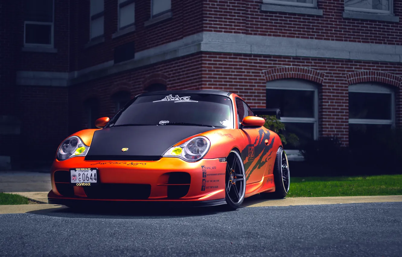 Photo wallpaper Porsche, Porsche, GT3, 991, frontside