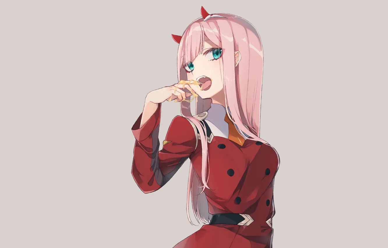 Photo wallpaper girl, honey, Darling In The Frankxx, Cute in France, Zero Two