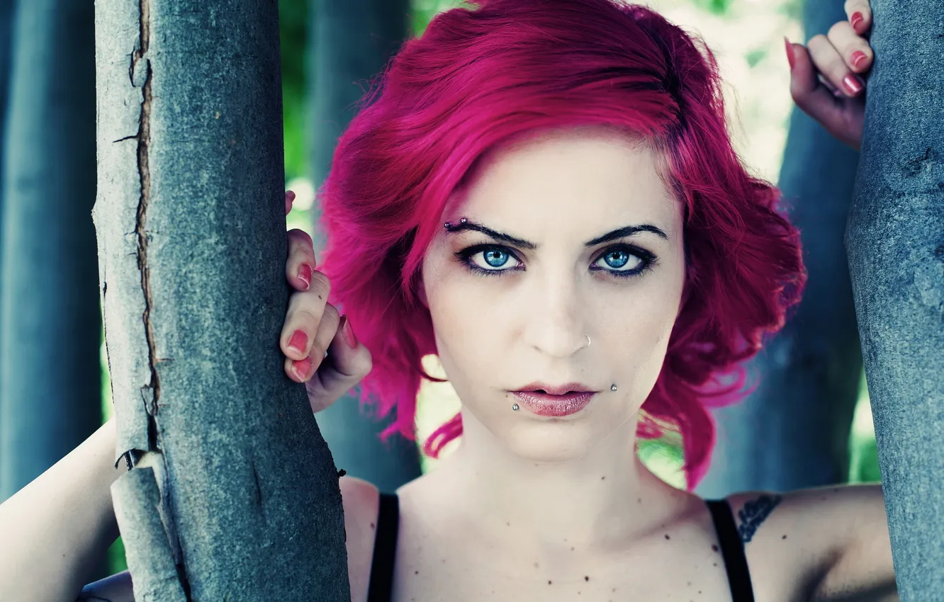 Photo wallpaper background, portrait, "