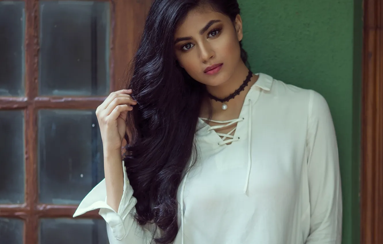 Photo wallpaper girl, hot, sexy, eyes, smile, beautiful, figure, model