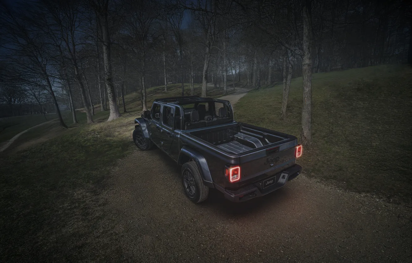 Photo wallpaper Gladiator, Jeep, dark sky, 2025, Jeep Gladiator