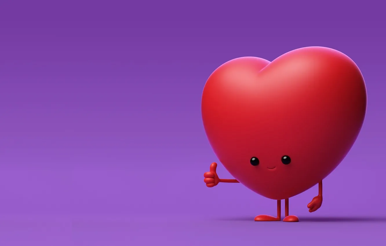 Photo wallpaper rendering, mood, heart, art, AJ Jefferies, Happy Valentine's!